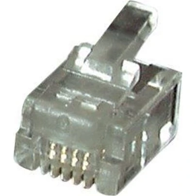 EFB Elektronik RJ-12 UTP E-MO 6/6 SF Transparent (100 stk)