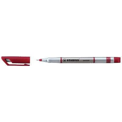 Stabilo Sensor Fiberpen - Rød, 0,3 mm