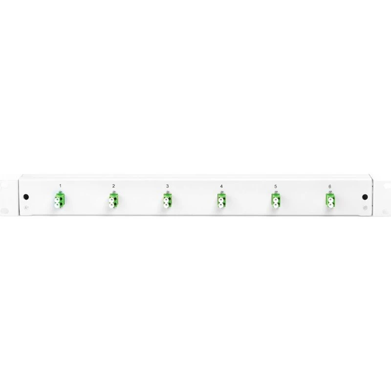 DIGITUS Fiber optisk splice boks, 1U 19", OS2, LC/APC Duplex x 6