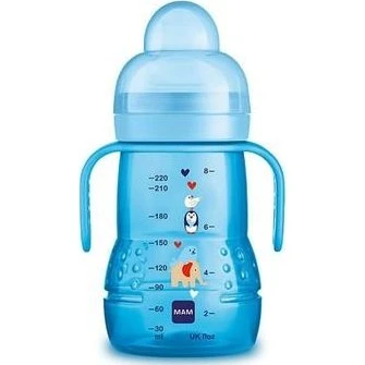 MAM Trainer 220 ml – blå spildsikker tudkop