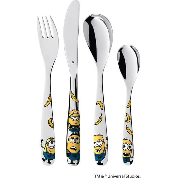 WMF Minions børnebestik i rustfrit stål - 4 dele