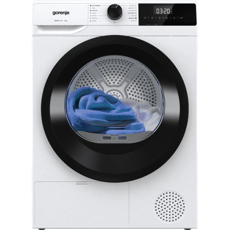 Gorenje DHNE82 BK040 Varmepummetørretumbler, 8 kg