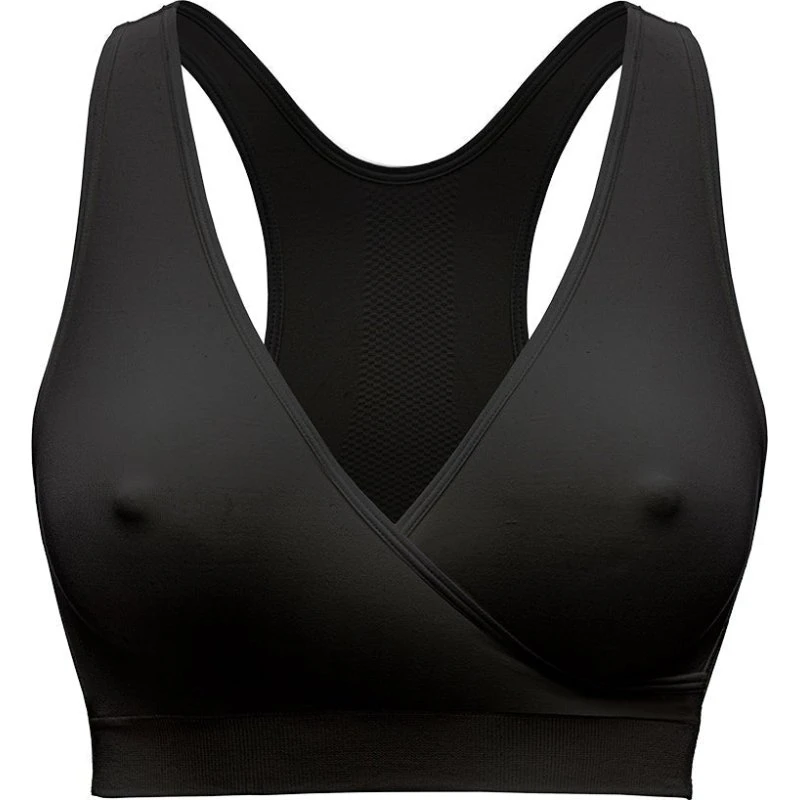 Medela Keep Cool Nat-BH - Åndbar graviditets- og amme-BH, Sort