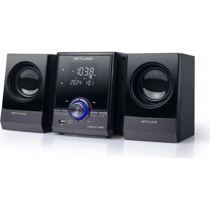 Muse M-38 BT Home Audio Micro System - Sort