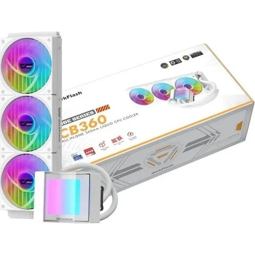 Darkflash CB360 CPU Vandkøler - Hvid