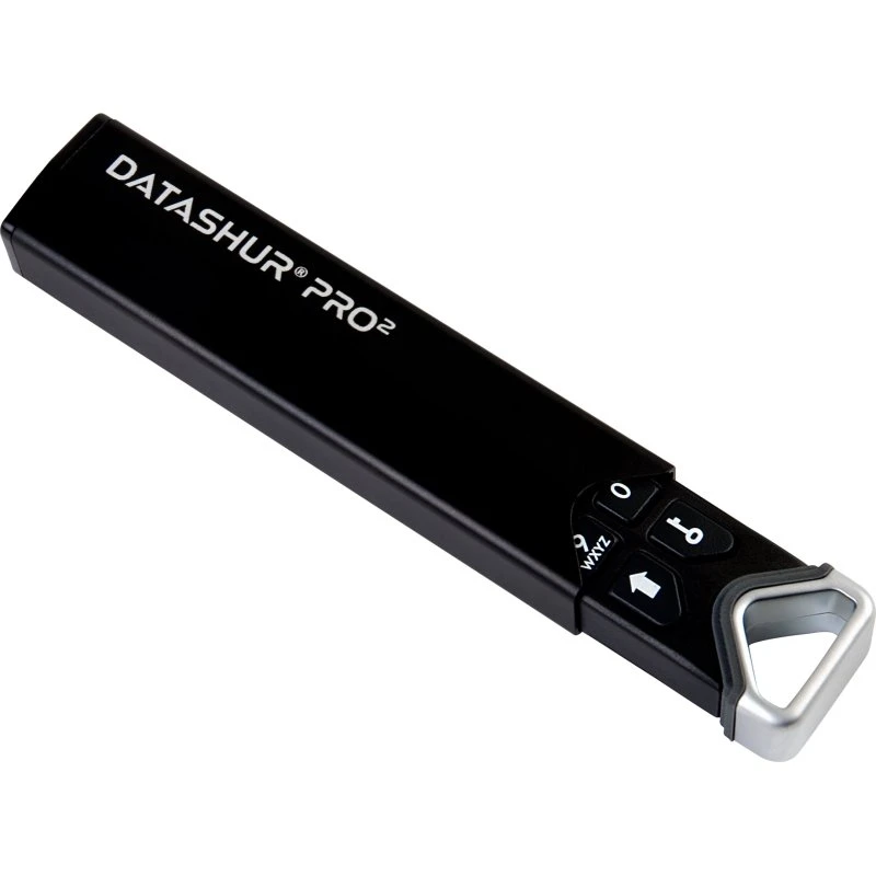 iStorage datAshur Pro2 64GB USB 3.2 Gen 1 Sort