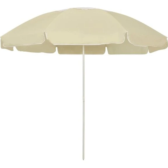 vidaXL strandparasol 240 cm, sandgul