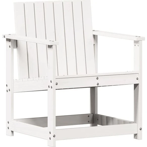 Ukendt mærke Havestol 62x56x77 cm i massivt fyrretræ, hvid