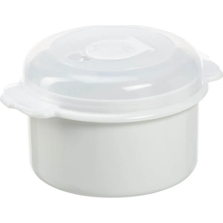 Nordic Houseware Microbox 0,5L rund hvid med låg