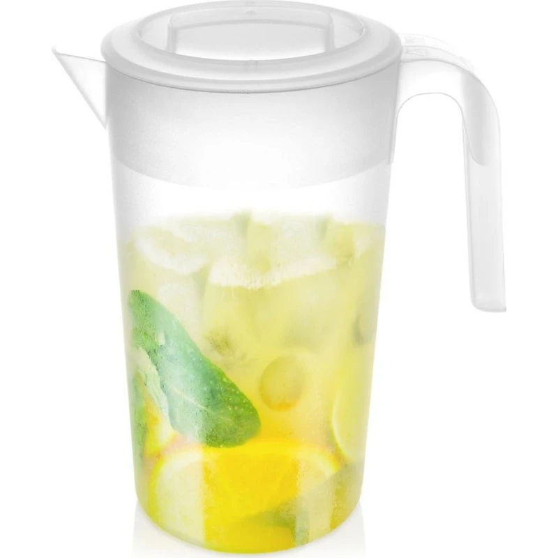 Nordic Houseware Plastikkande med låg, 2,3 l