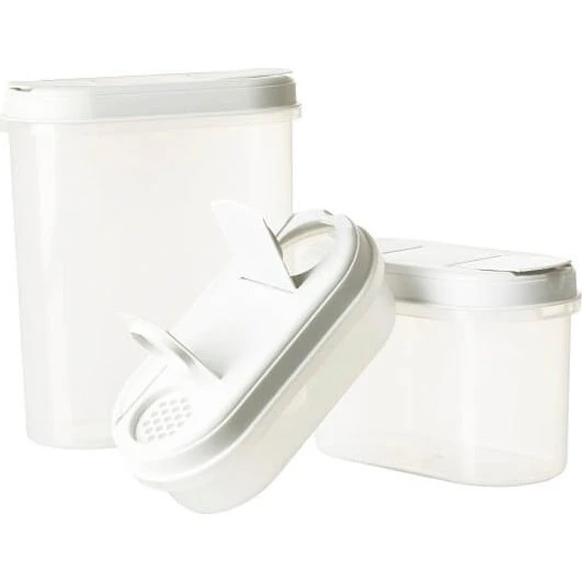 Plast Team Margerit Dispenseropbevaringsboks 3 dele, hvid
