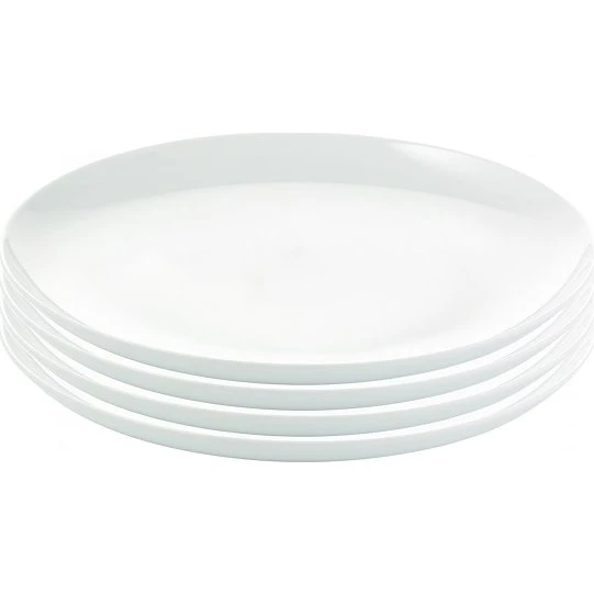 Aida Atelier middagstallerken 4 stk 25 cm - Super hvid