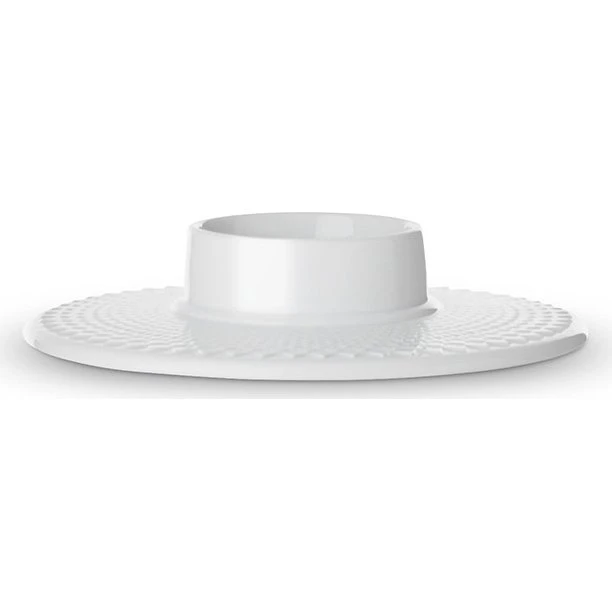 Lyngby Porcelæn Rhombe lysestage Ø14,5 cm