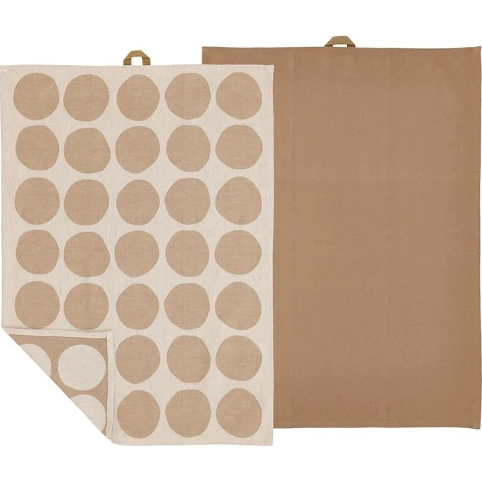 Södahl Bubbles Viskestykke 50 x 70 cm, 2 stk. - Warm Taupe