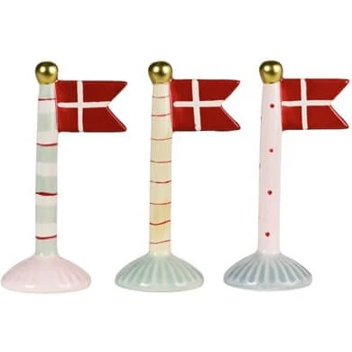 Speedtsberg Keramik Flag - Farverig Dekoration 14 cm