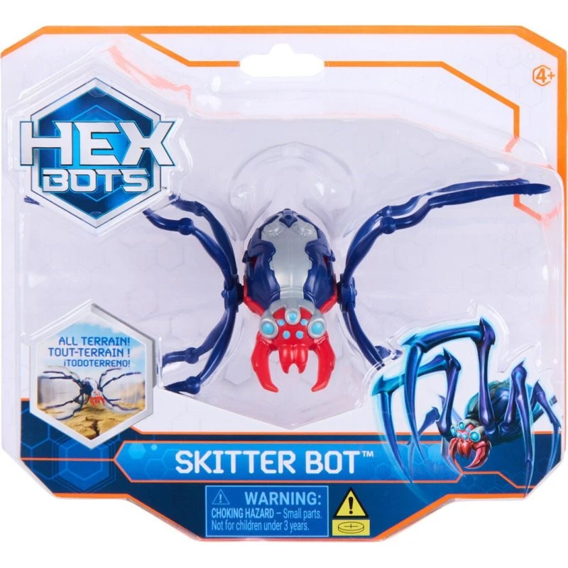 Hex Bots Skitter Bot - Sølv/Rød