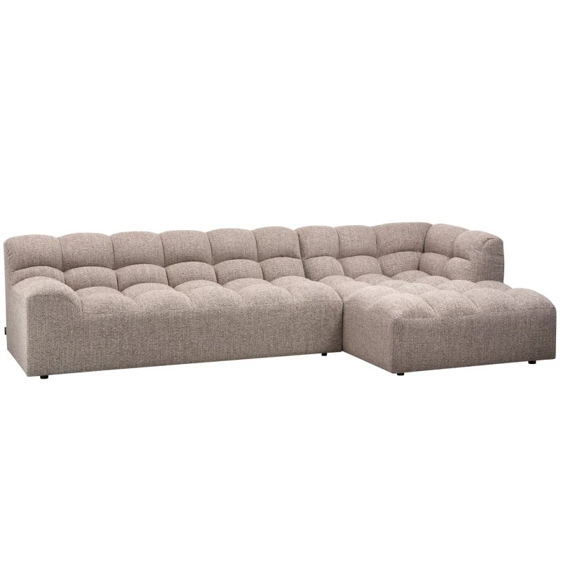 WOOOD Allure Sofa med højre chaiselong - Brun melange 324 cm